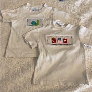 Bundle of smocked boys size 2 shirts